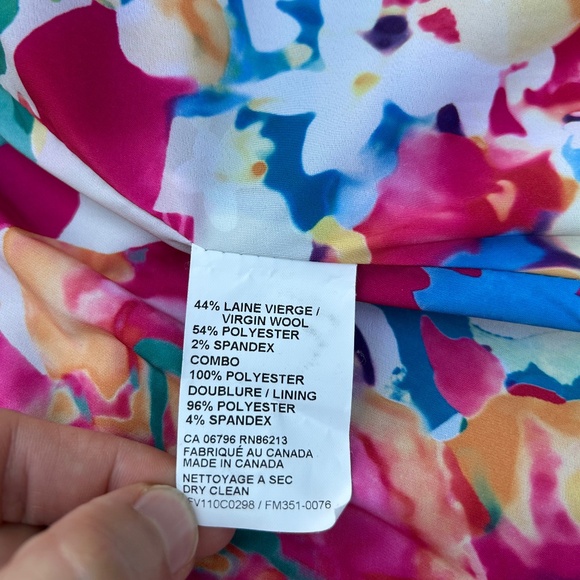 Tristan⎪Black Blazer With Floral Lining - Picture 8 of 9